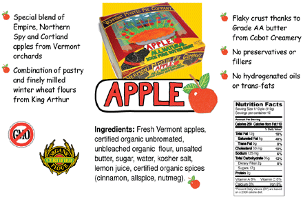 PIE,RTB,FRZ,NATL APPLE Case of 6 / 9 from Vermont Mystic Pie